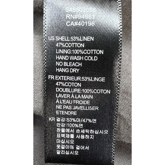 Vintage Y2K Forever Twenty One Mini Skirt S Linen Blend Pleated Grey Schoolcore - Picture 8 of 8